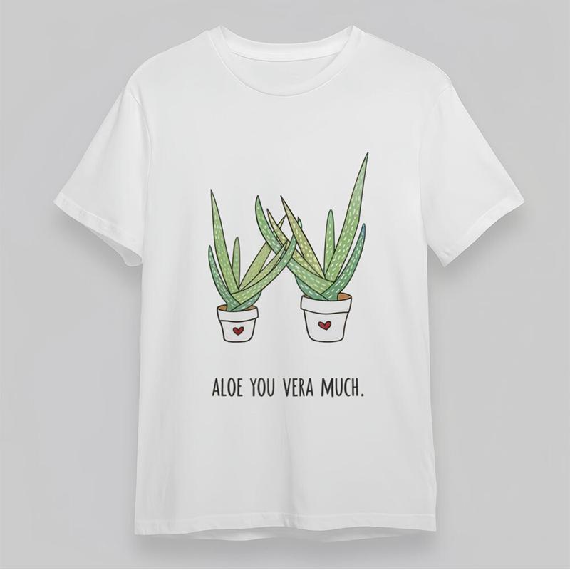 Men'S Round Neck T Shirt Aloe  – Aloe Vera Pot recenzja i cena