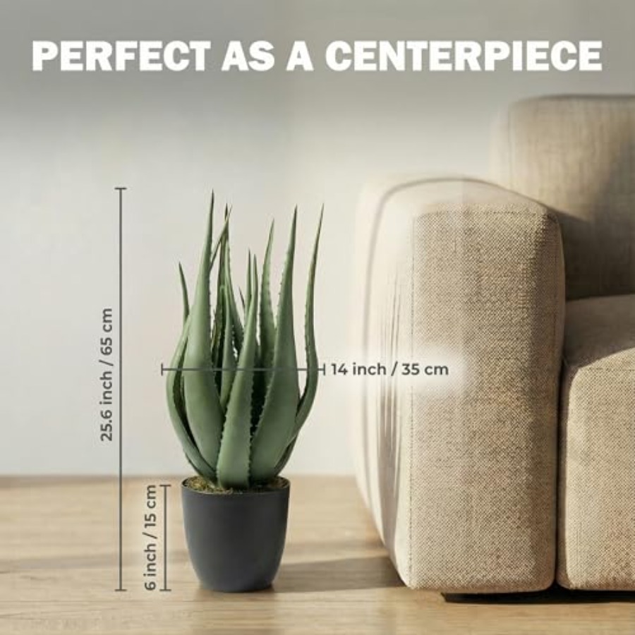 Large Potted Artificial Aloe V – Aloe Vera Pot recenzja i cena