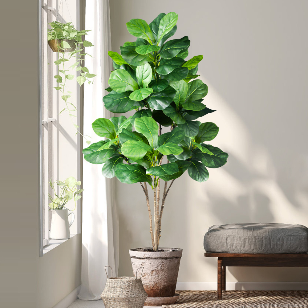 70-135cm Large Artificial Fidd – Ficus Lyrata Tree recenzja i cena