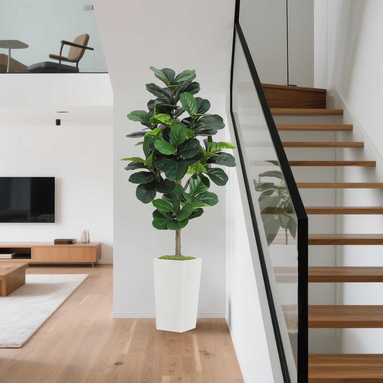 Artificial Fiddle Leaf Fig Tre – Ficus Lyrata Tree recenzja i cena