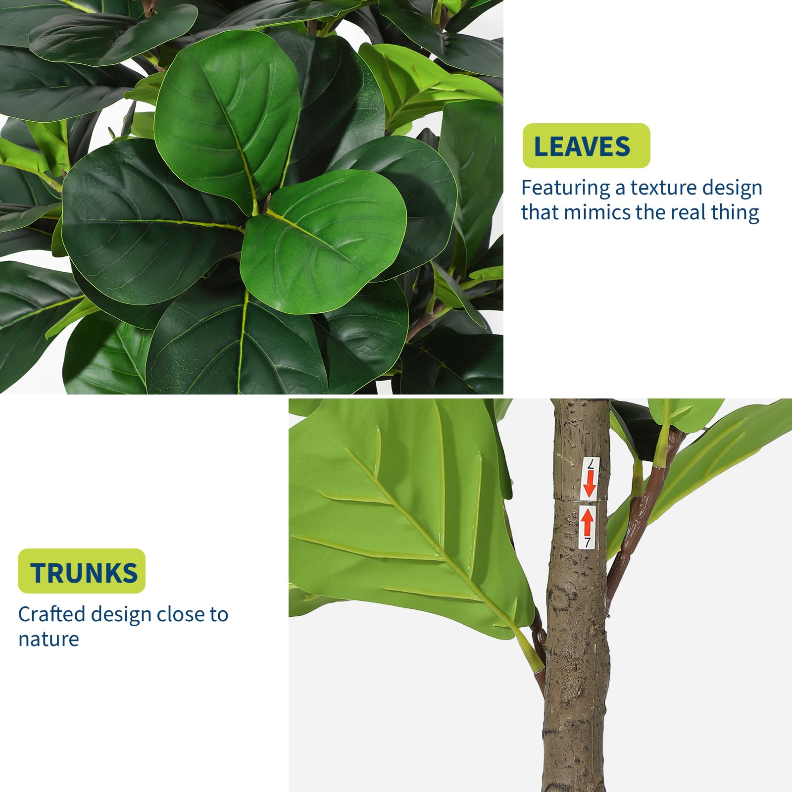 Artificial Fiddle Leaf Fig Tre – Ficus Lyrata Tree recenzja i cena