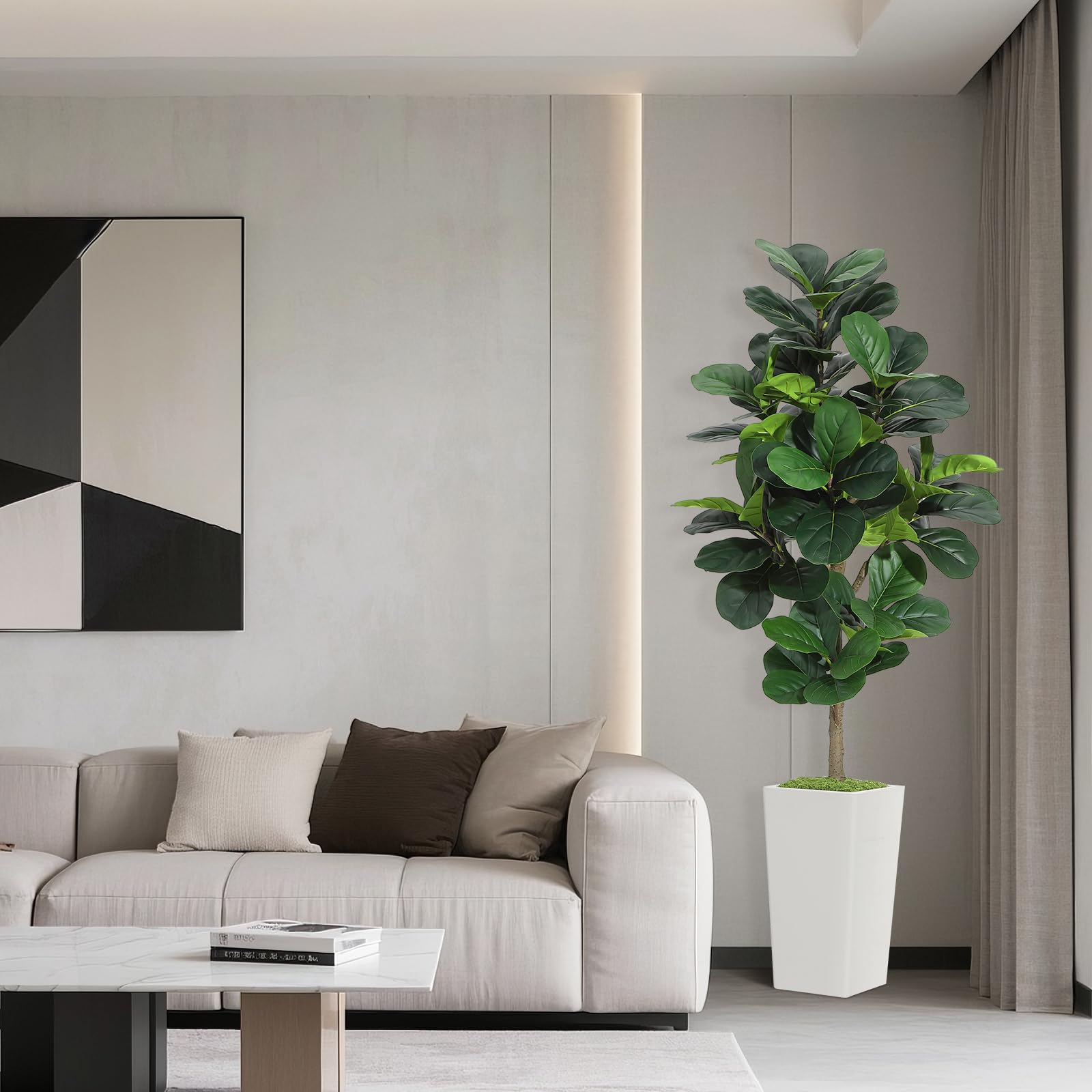 Artificial Fiddle Leaf Fig Tre – Ficus Lyrata Tree recenzja i cena