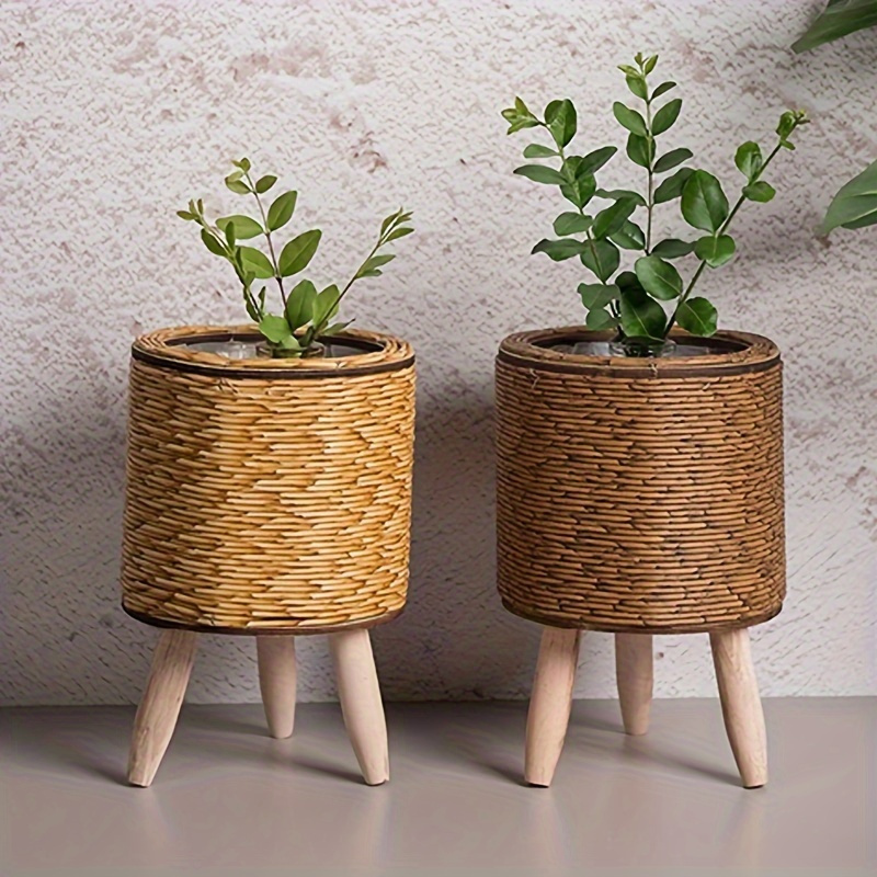 Charming Rustic Rattan Planter – Aloe Vera Pot recenzja i cena