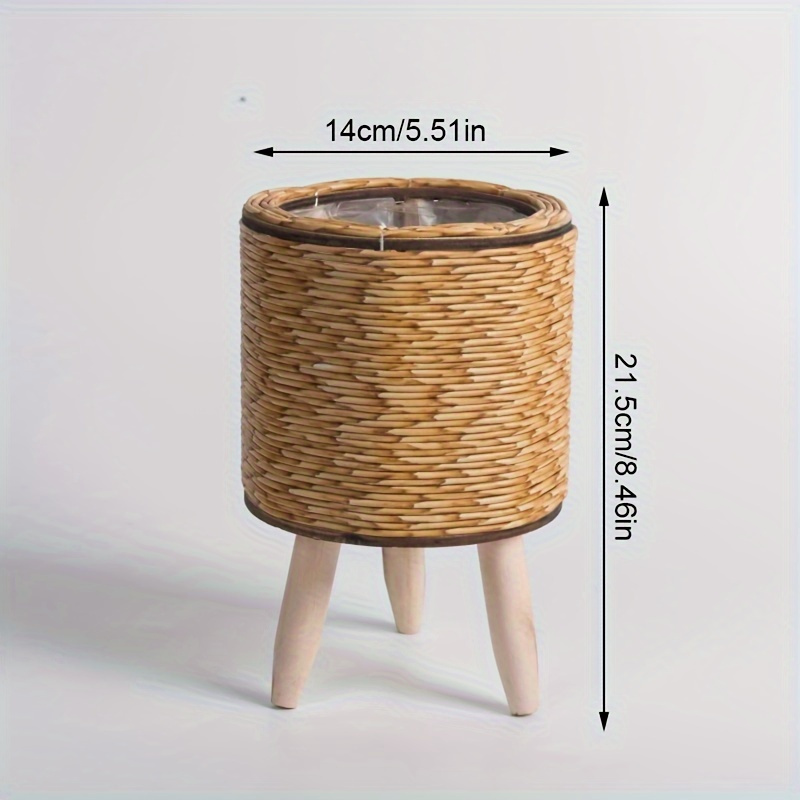 Charming Rustic Rattan Planter – Aloe Vera Pot recenzja i cena