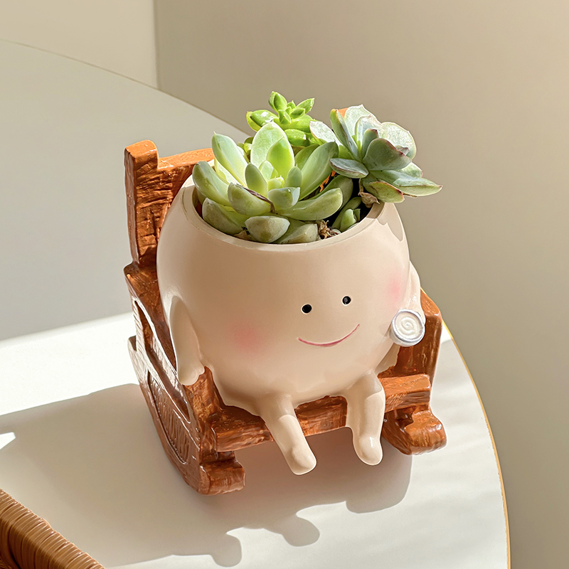 Stylish Cute Cartoon Ghost Res – Echeveria Succulent recenzja i cena