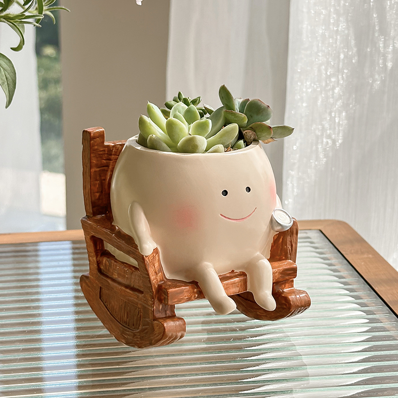 Stylish Cute Cartoon Ghost Res – Echeveria Succulent recenzja i cena