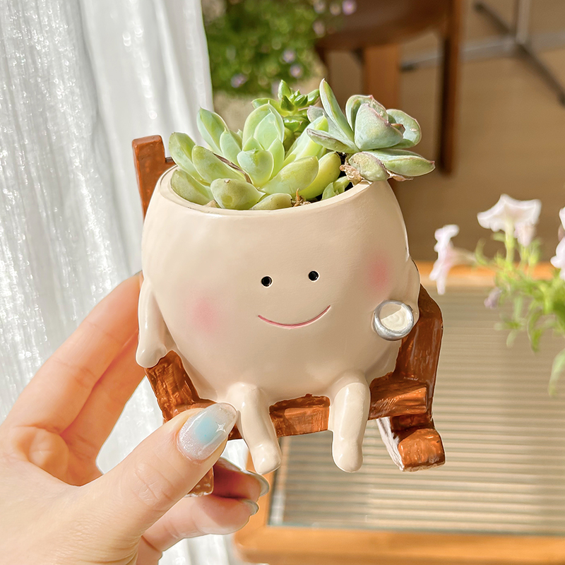 Stylish Cute Cartoon Ghost Res – Echeveria Succulent recenzja i cena