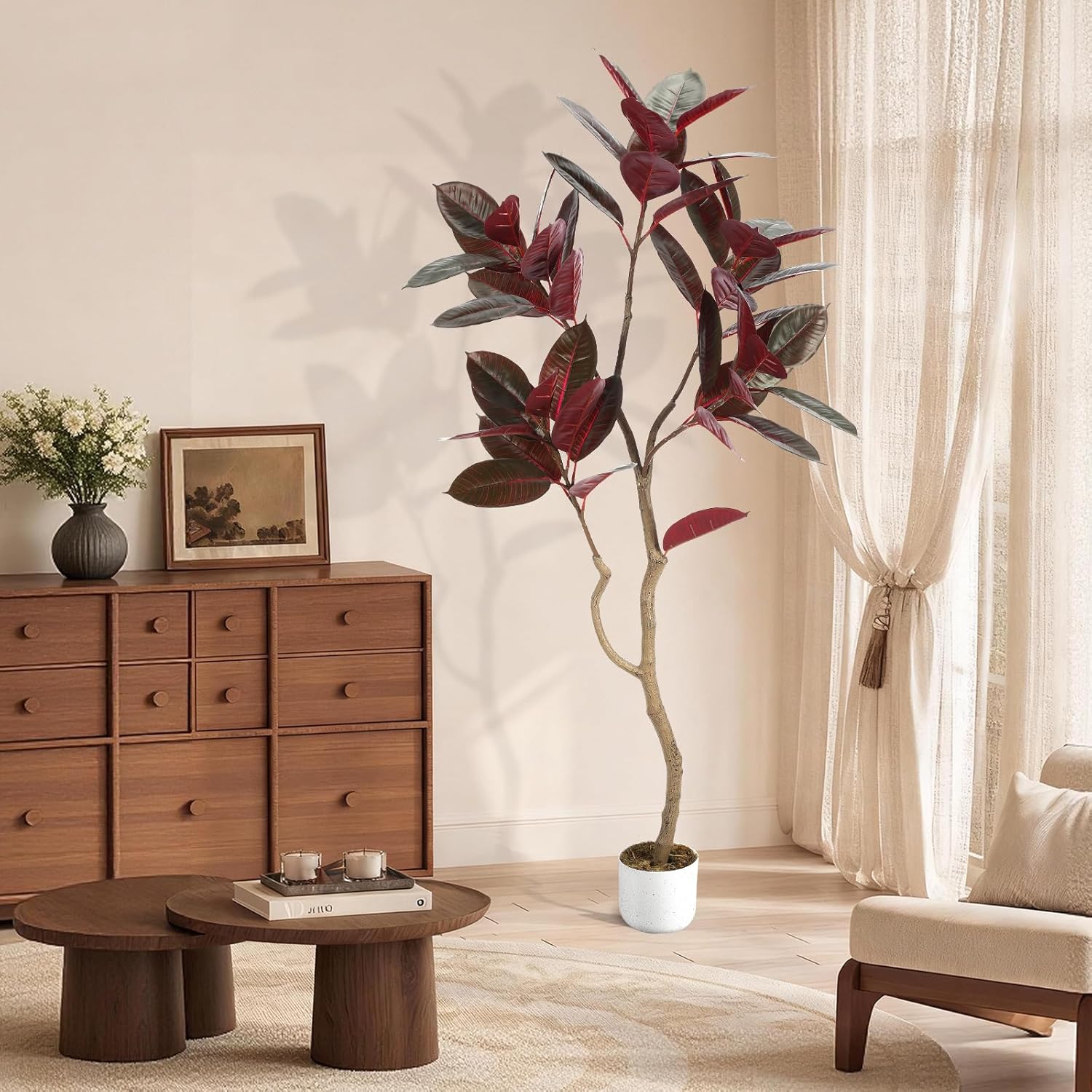 Artificial Fiddle Leaf Fig Tre – Ficus Lyrata Tree recenzja i cena