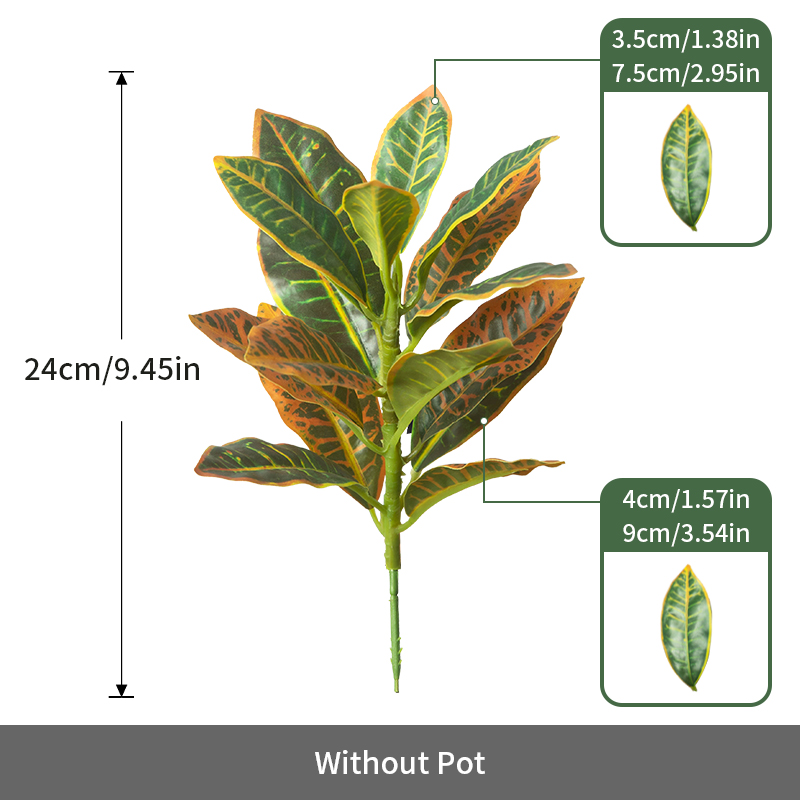 24-41cm Artificial Plants Fake – Ficus Lyrata Tree recenzja i cena