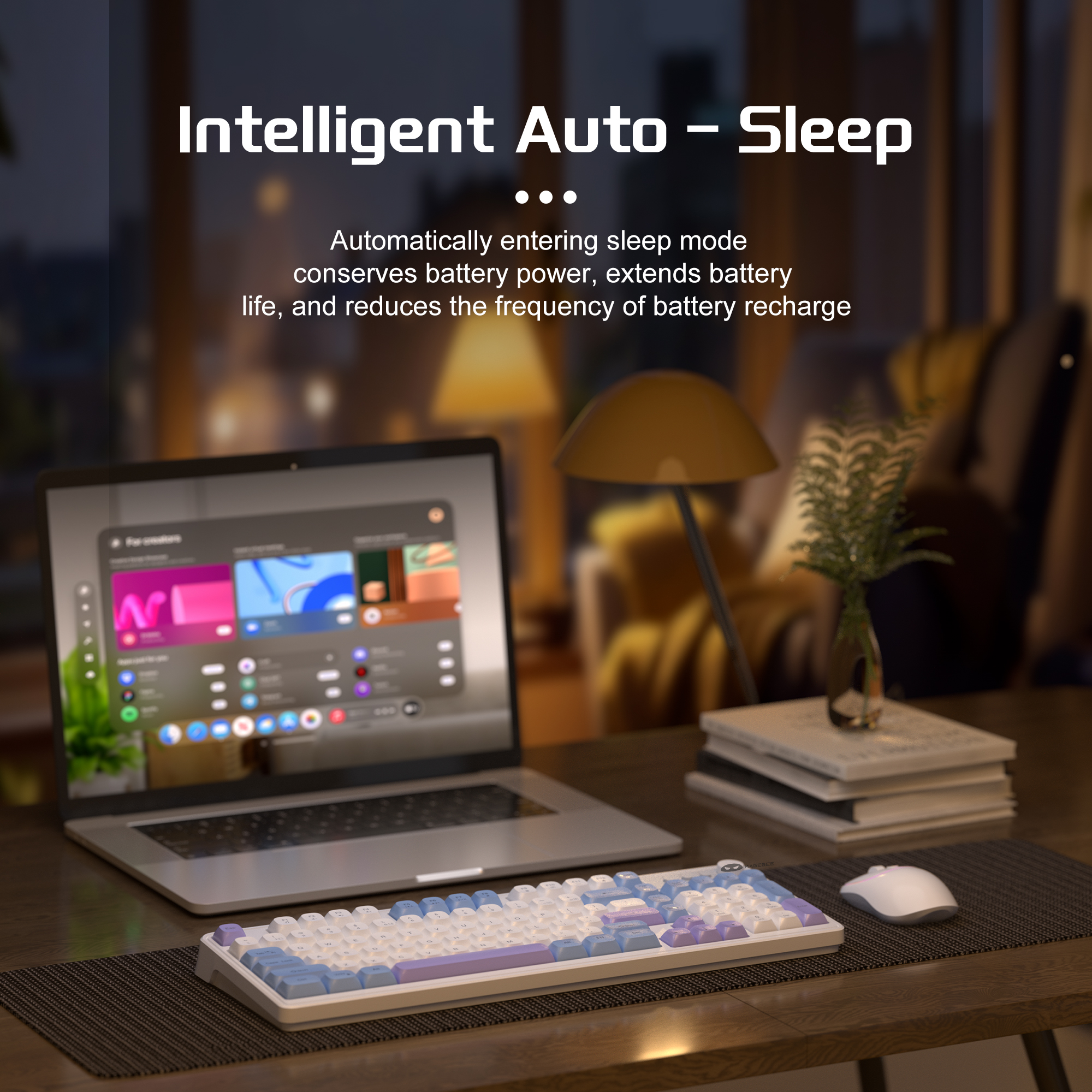 MageGee Wireless Gaming Keyboa – Tradescantia Purple recenzja i cena