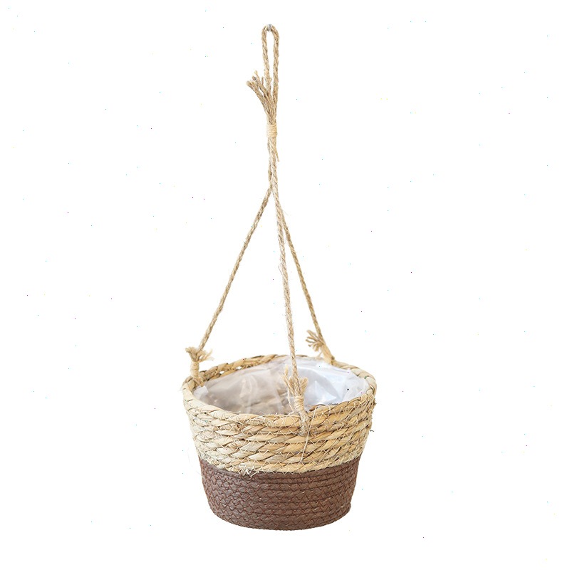 Straw Hanging Basket Flower Po – Spider Plant Hanging recenzja i cena