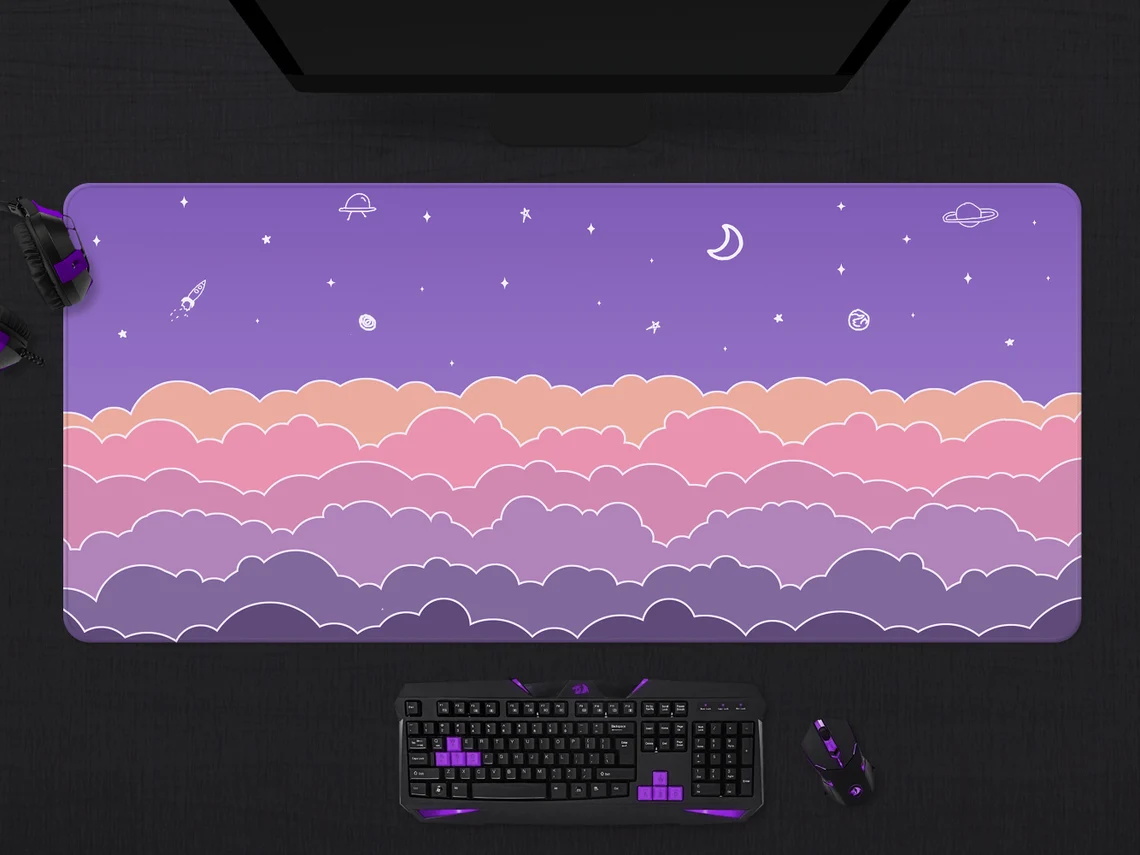 Kawaii Deskmat purple Cute Mou – Tradescantia Purple recenzja i cena