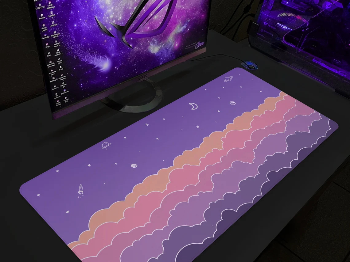 Kawaii Deskmat purple Cute Mou – Tradescantia Purple recenzja i cena