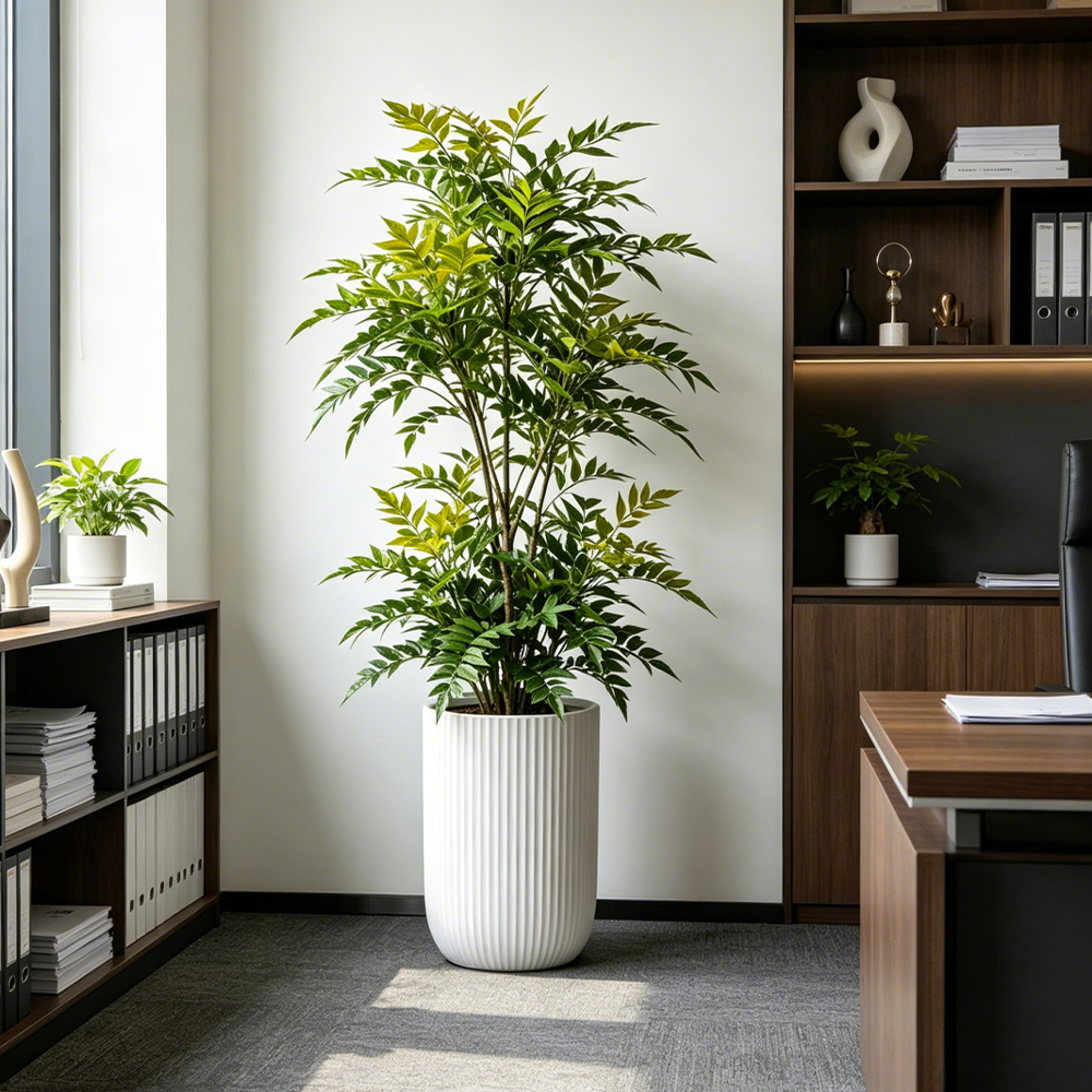 73-135cm Artificial Nandina Pl – Ficus Lyrata Tree recenzja i cena