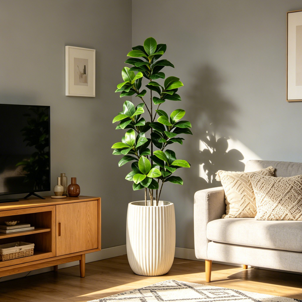 74-140cm Large Artificial Bany – Ficus Lyrata Tree recenzja i cena