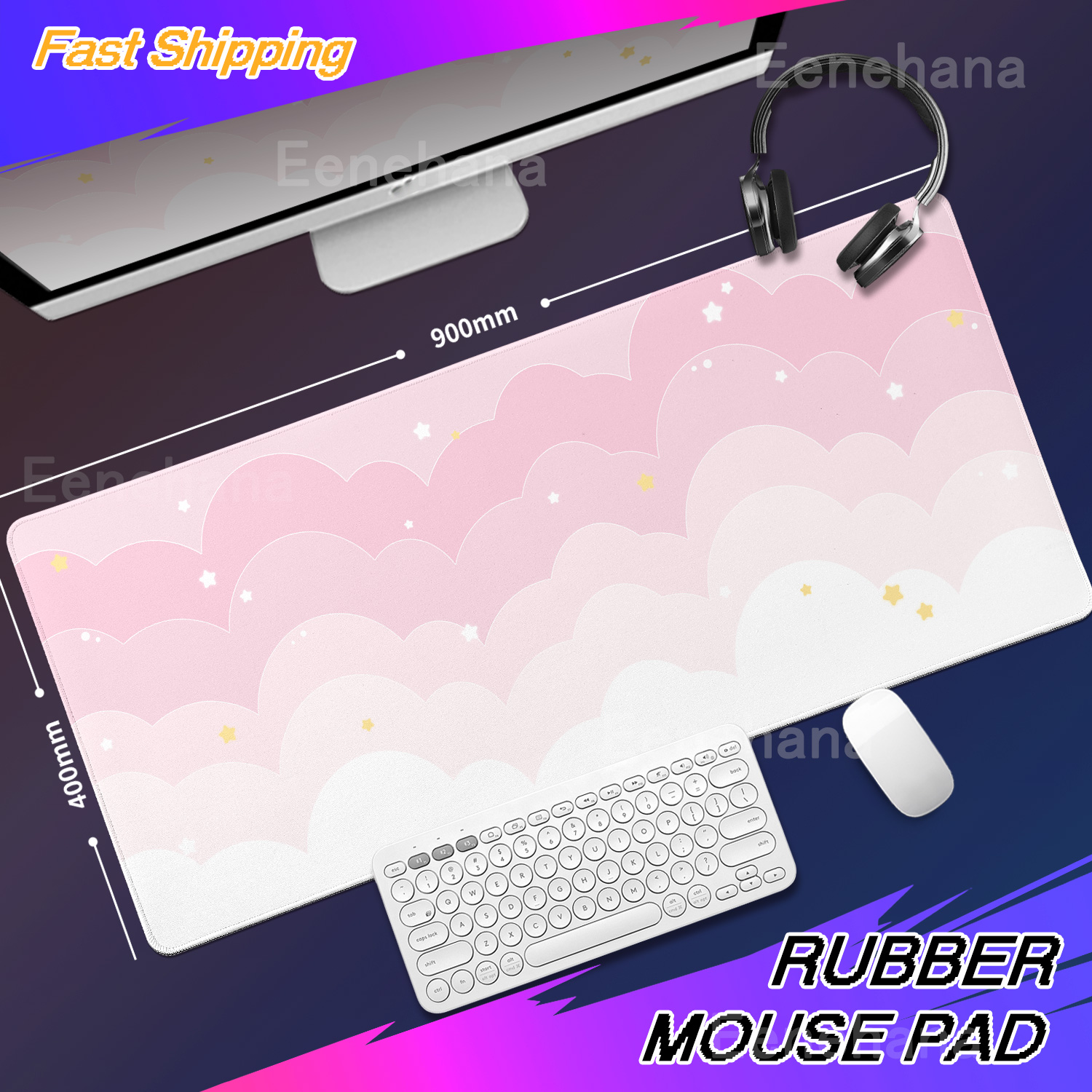 Light Blue Pink Clouds Desk Ma – Tradescantia Purple recenzja i cena